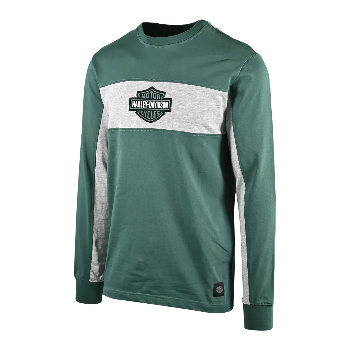 Branded  Men's Sweatshirt Bistro Green Racing Bar & Shield L/S (S35)