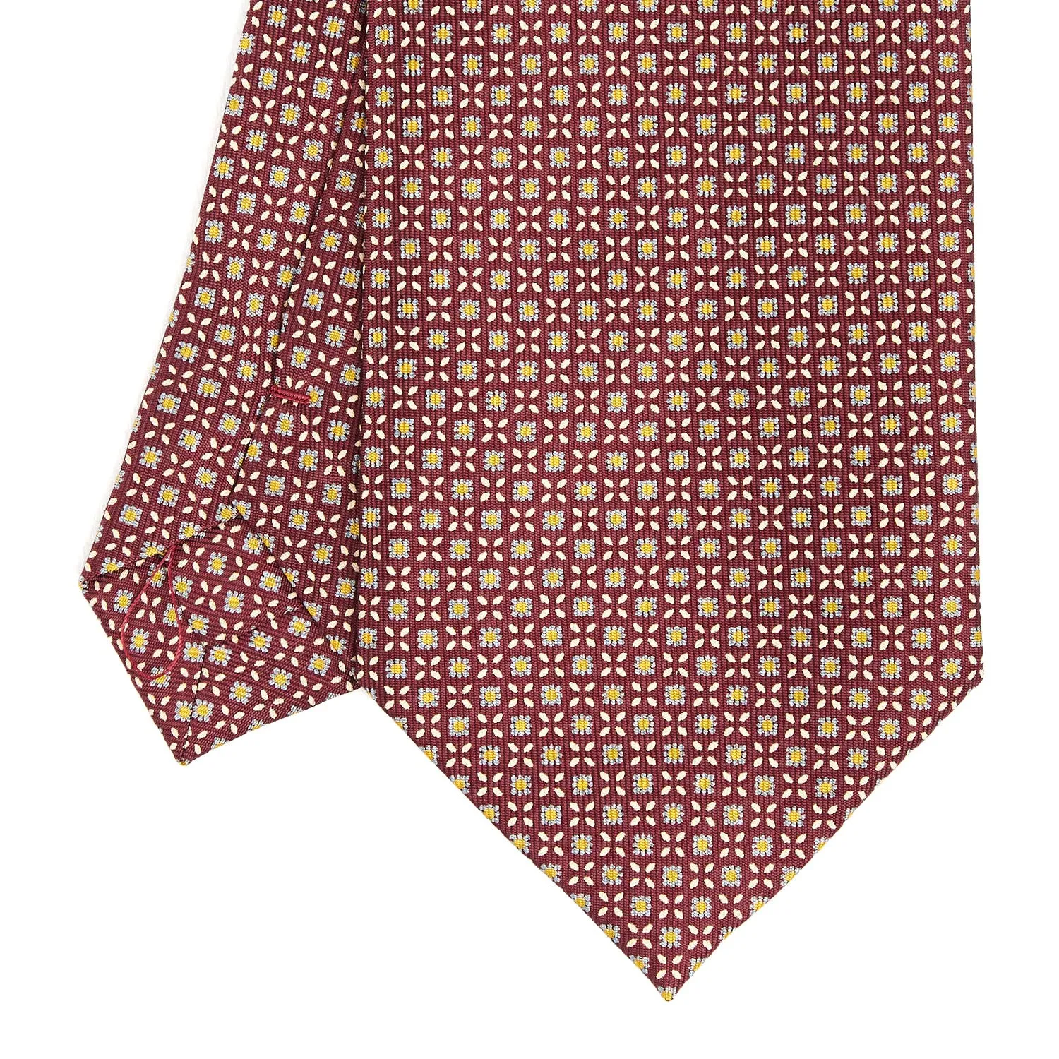 BURGUNDY EXTRA LONG SARTORIAL SILK TIE