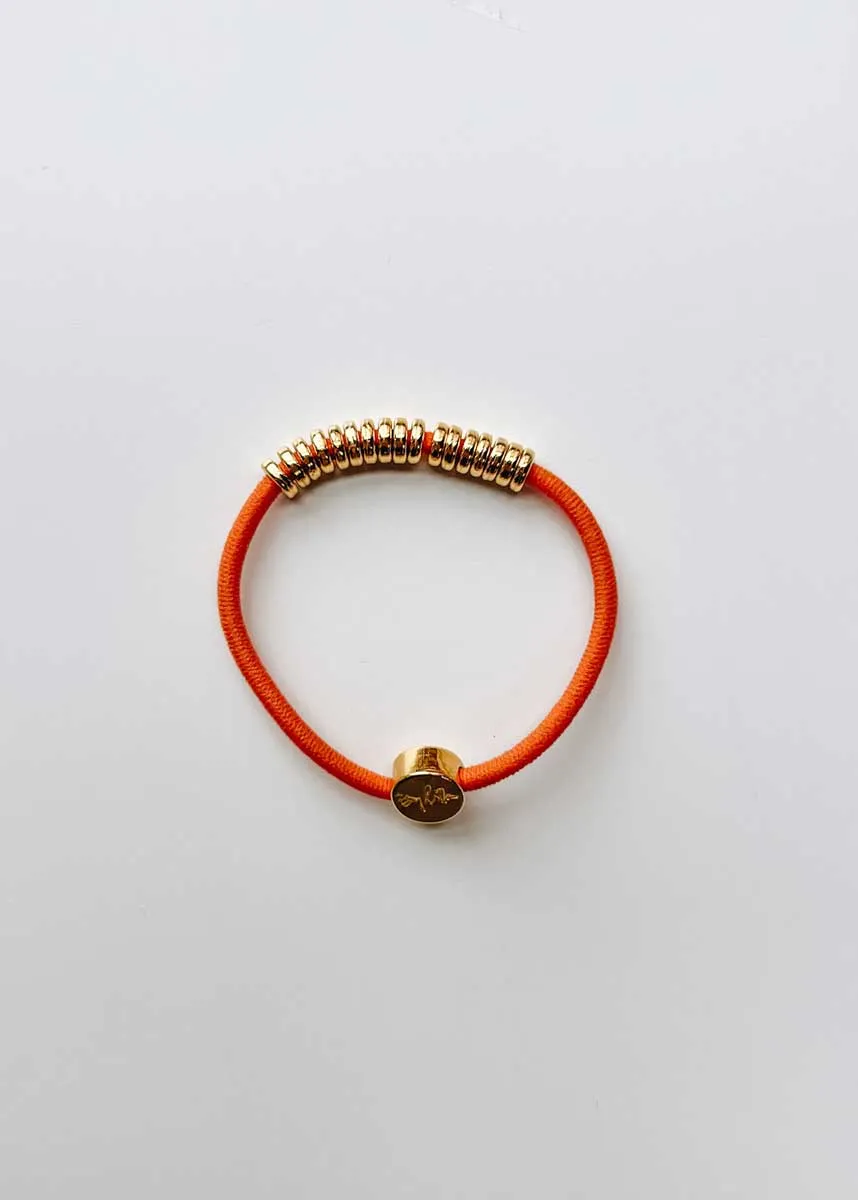 By Lilla Elastic Hairtie Bracelets - Gold Disc