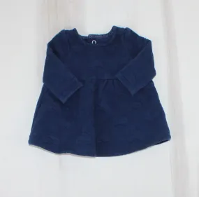 CARTERS NAVY HEART DRESS NEWBORN EUC