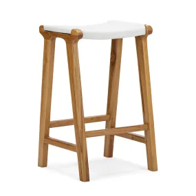 Casey Flat Leather Bar Stool