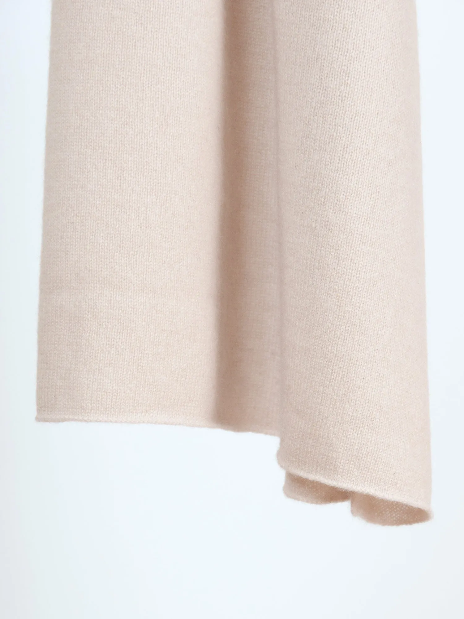 Cashmere scarf "Signature" - pearl