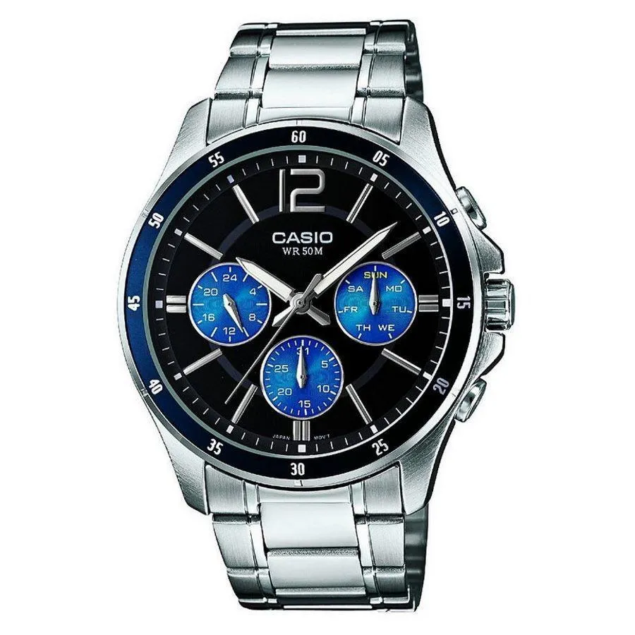 Casio - MTP-1374D-2AVDF - Stainless Steel Wrist Watch for Men