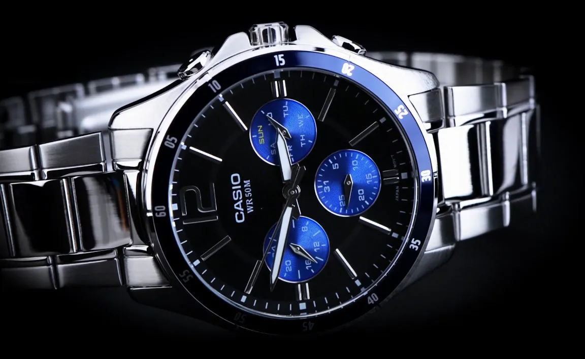 Casio - MTP-1374D-2AVDF - Stainless Steel Wrist Watch for Men