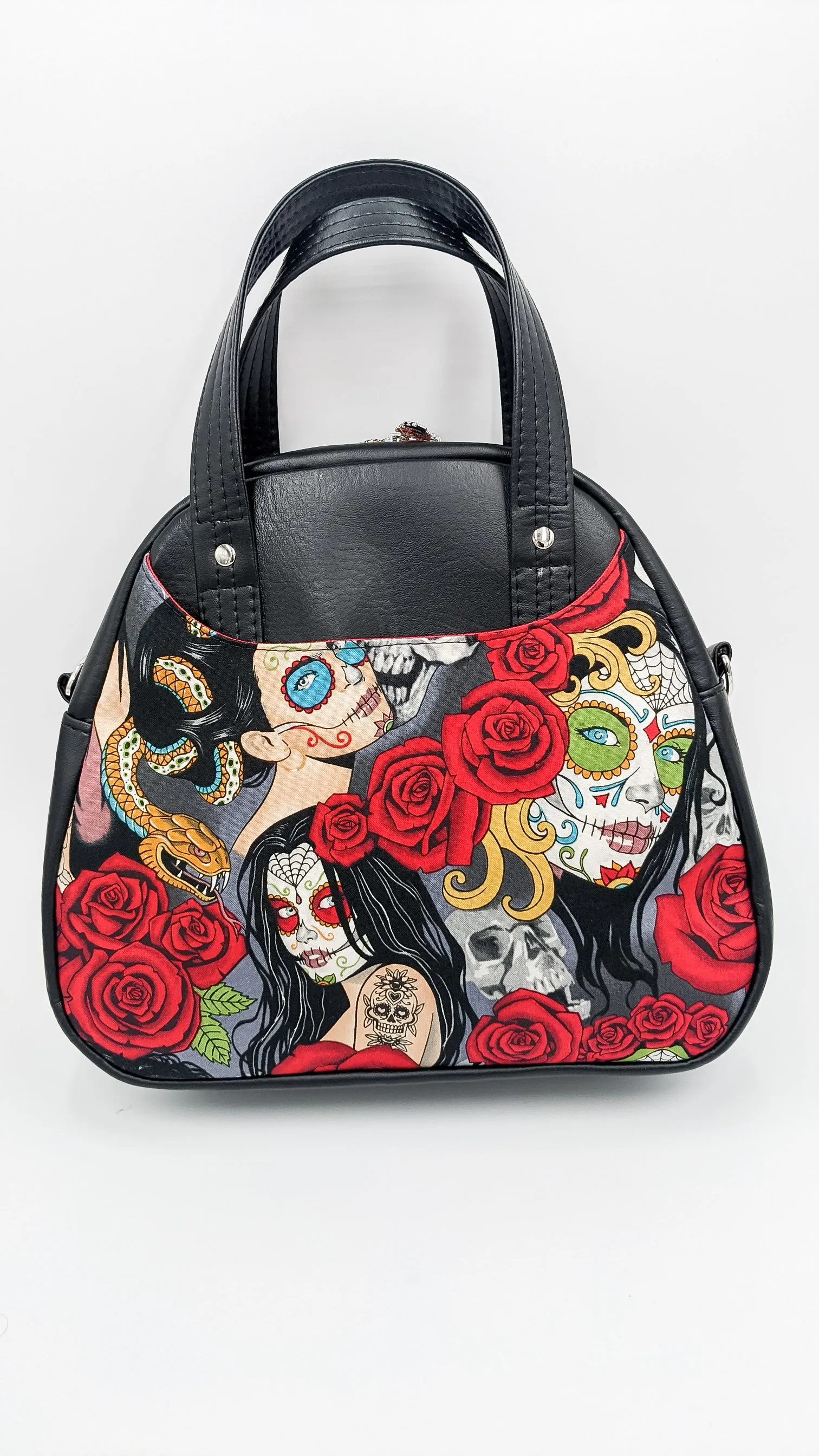 Catrinas n' Roses Mini Bowler Bag