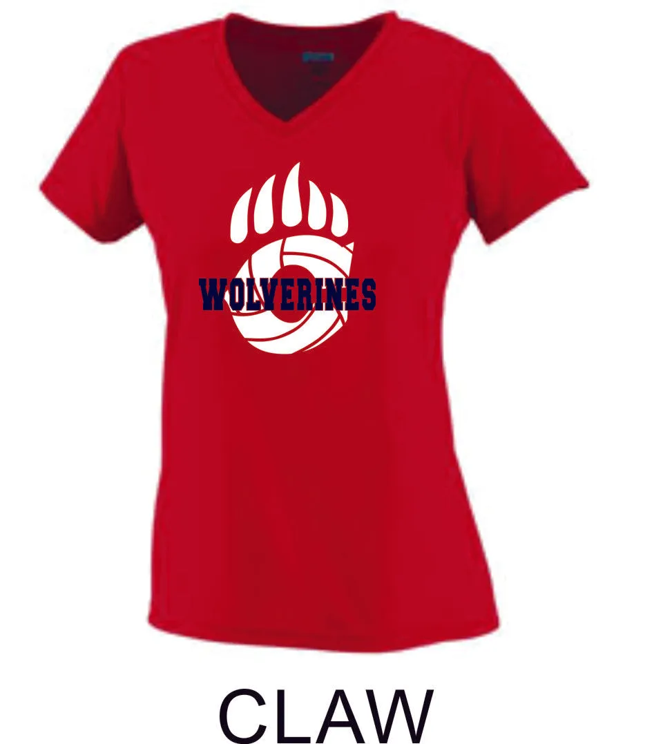 Chap Volleyball Ladies Wicking T-Shirt- 4 Designs