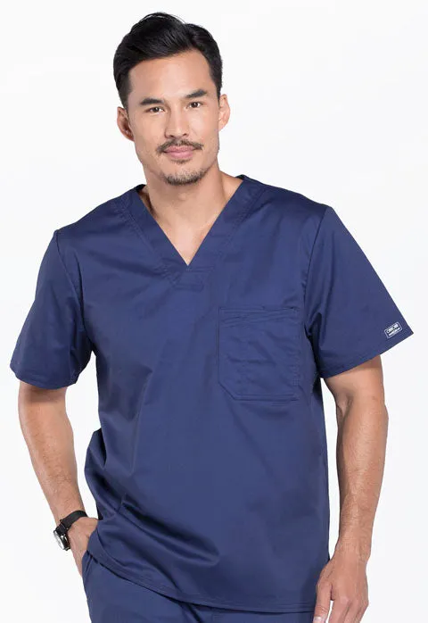 Cherokee WW Core Stretch Men's Traditional Fit Tuckable V-Neck Scrub Top 4743