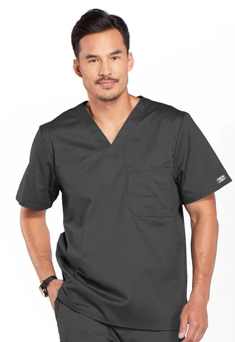 Cherokee WW Core Stretch Men's Traditional Fit Tuckable V-Neck Scrub Top 4743