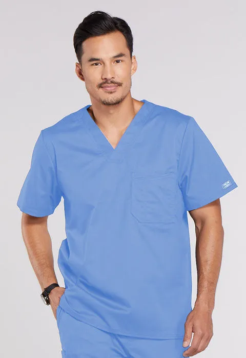 Cherokee WW Core Stretch Men's Traditional Fit Tuckable V-Neck Scrub Top 4743