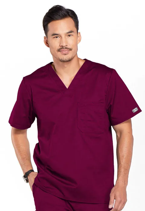 Cherokee WW Core Stretch Men's Traditional Fit Tuckable V-Neck Scrub Top 4743