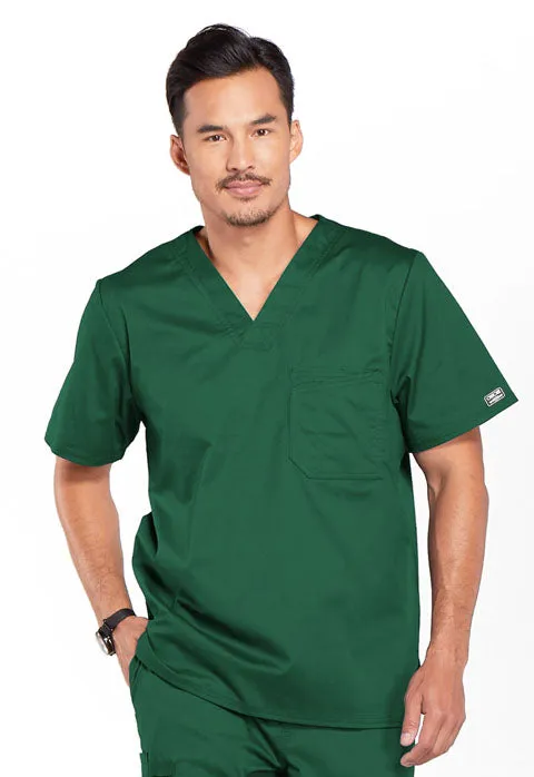 Cherokee WW Core Stretch Men's Traditional Fit Tuckable V-Neck Scrub Top 4743