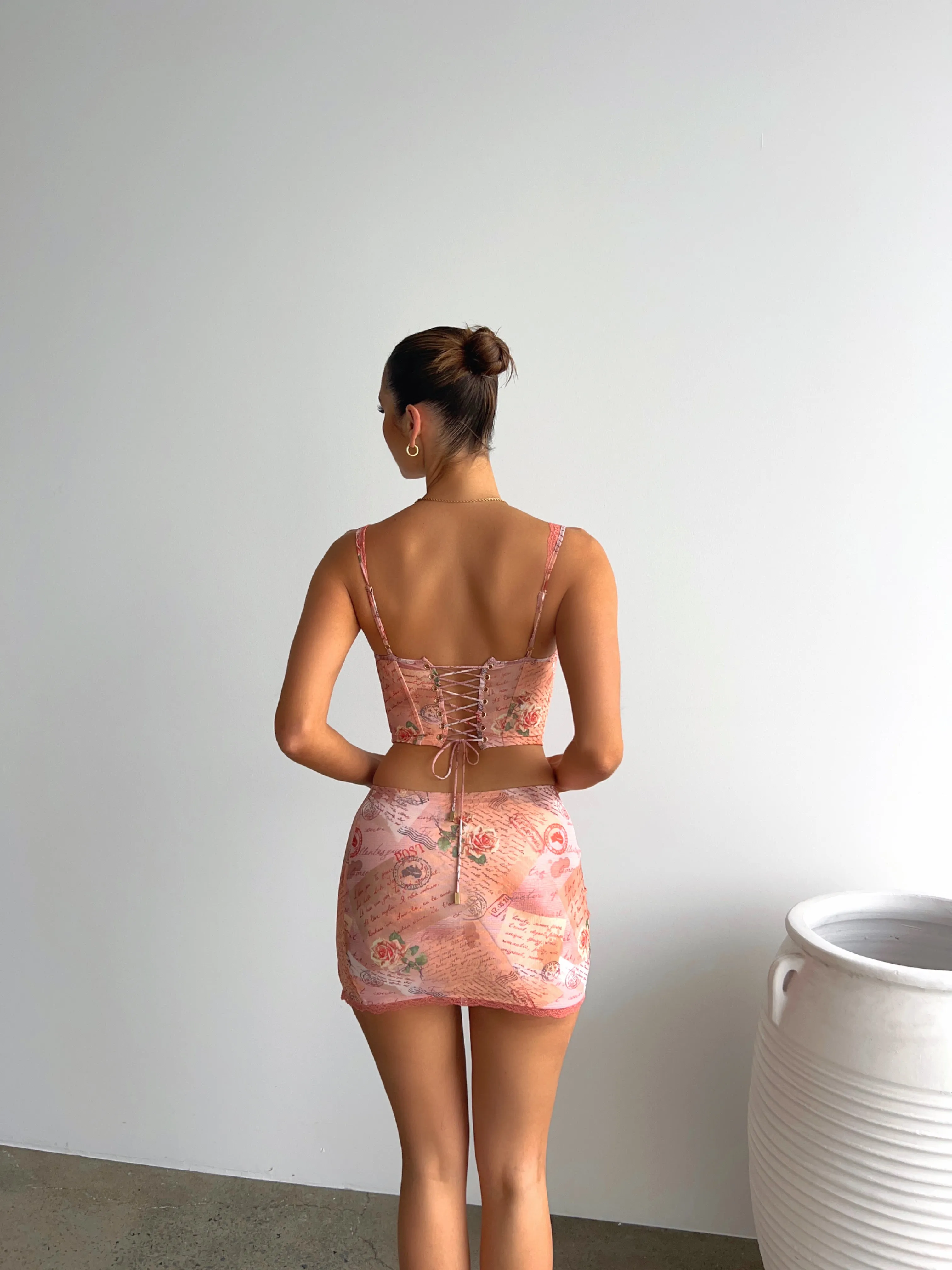 CHIA PRINTED MINI SKIRT - OUTCAST EXCLUSIVES