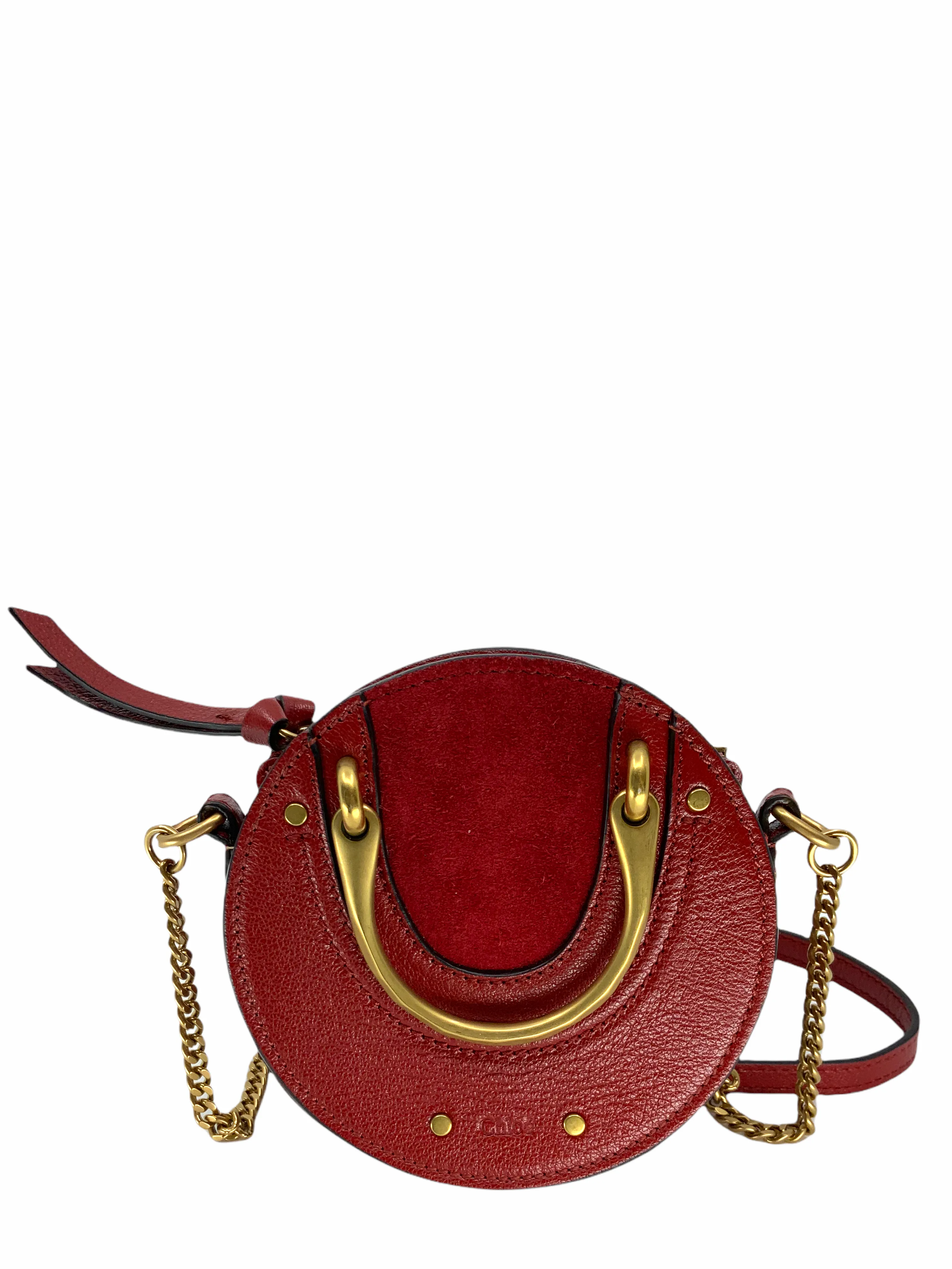 CHLOE Pixie Goatskin Smooth Calfskin Suede Mini Crossbody Bag