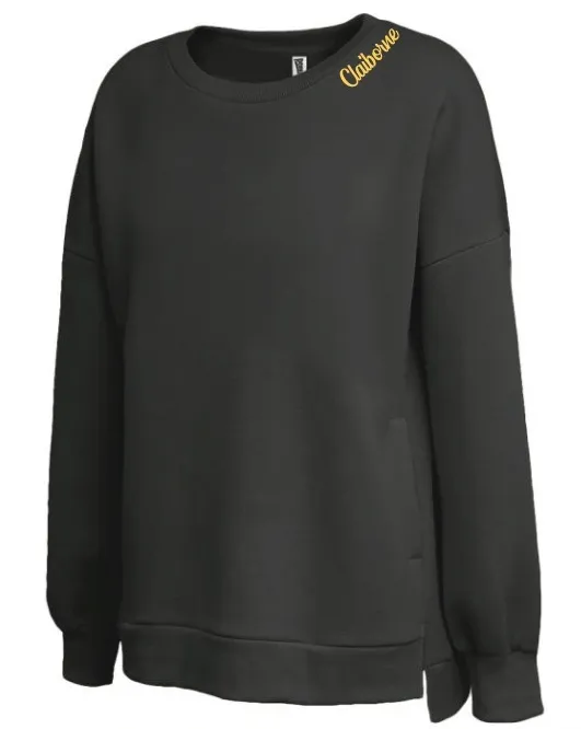 Claiborne Chainstitch Embroidered Sweatshirt