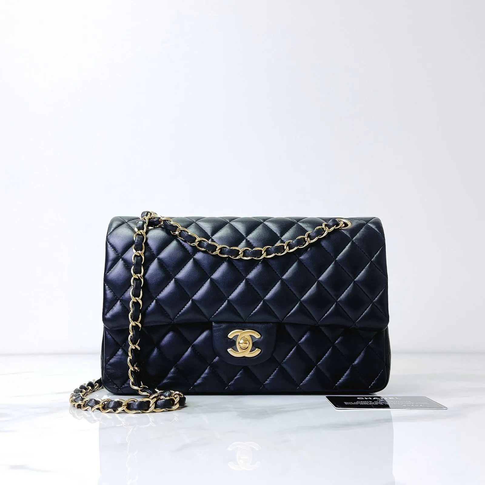 Classic Double Flap Medium Lambskin Black GHW