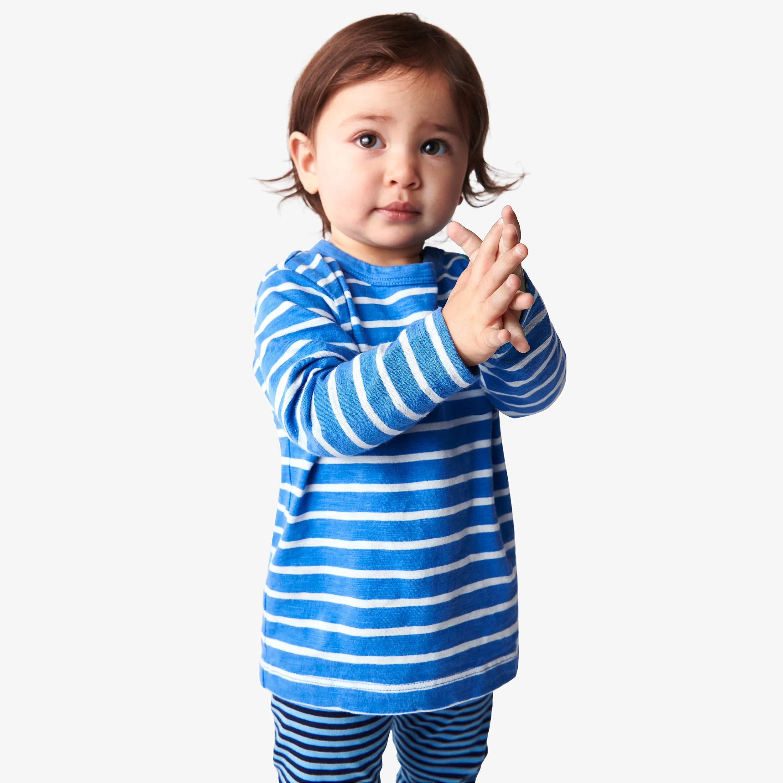 Clearance baby long sleeve tee in stripe