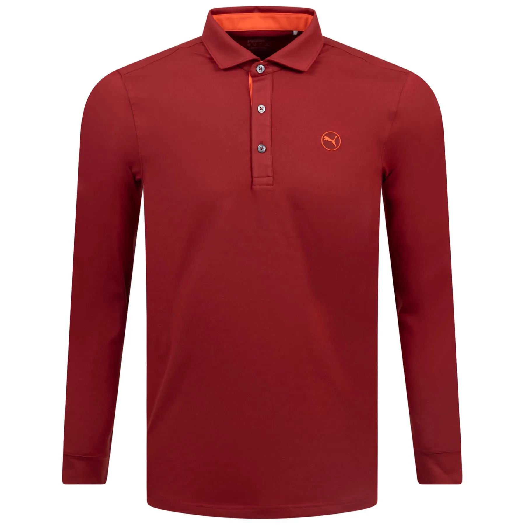 Cloudspun LS Midweight Polo Intense Red/Redmazing - AW24