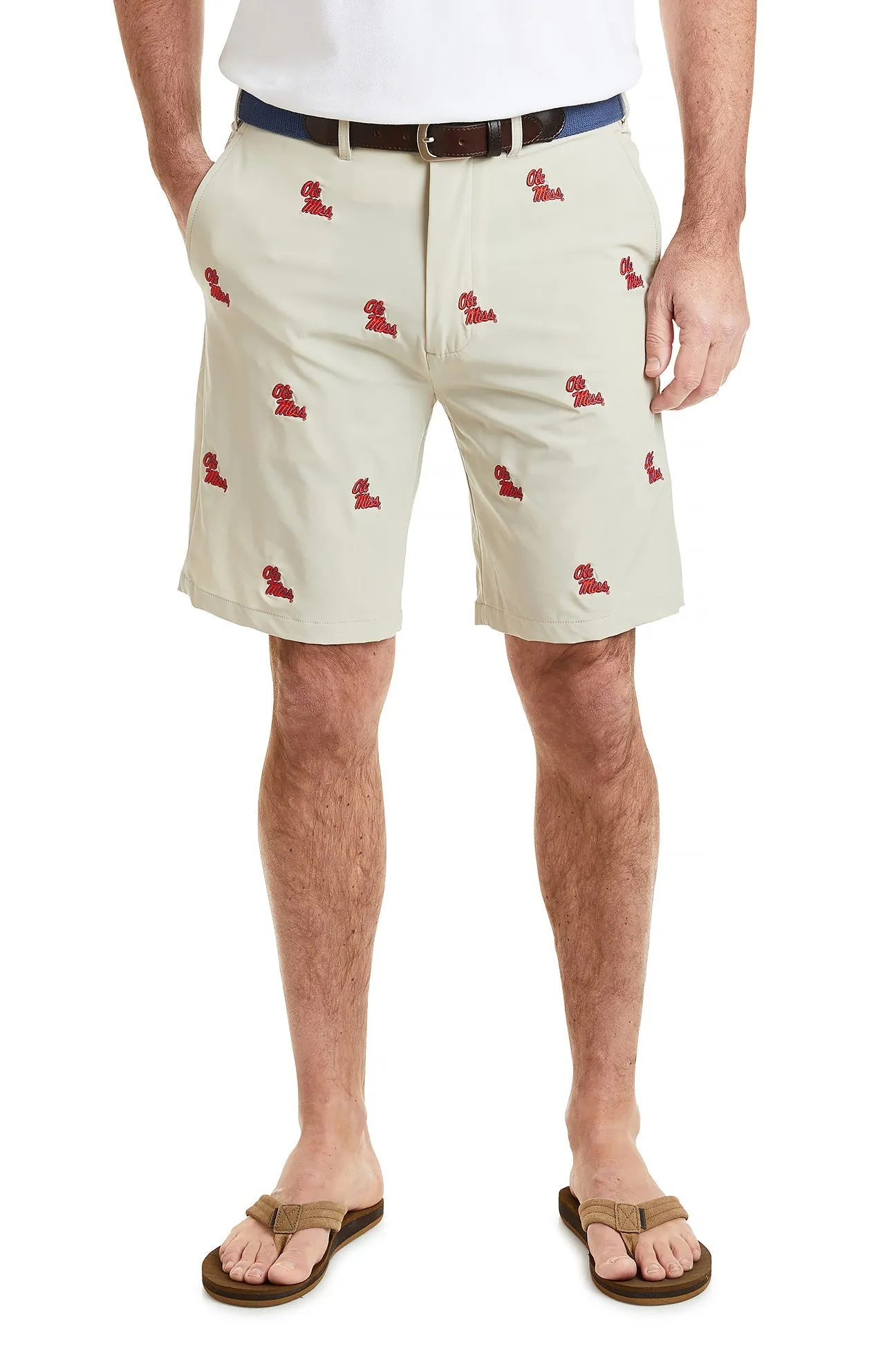 Collegiate ACKformance Short Khaki with Ole Miss