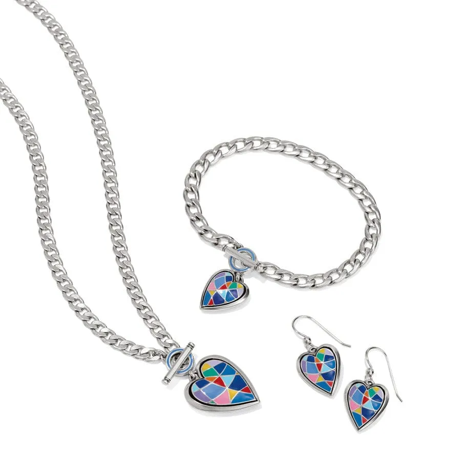 Colormix Heart French Wire Earrings