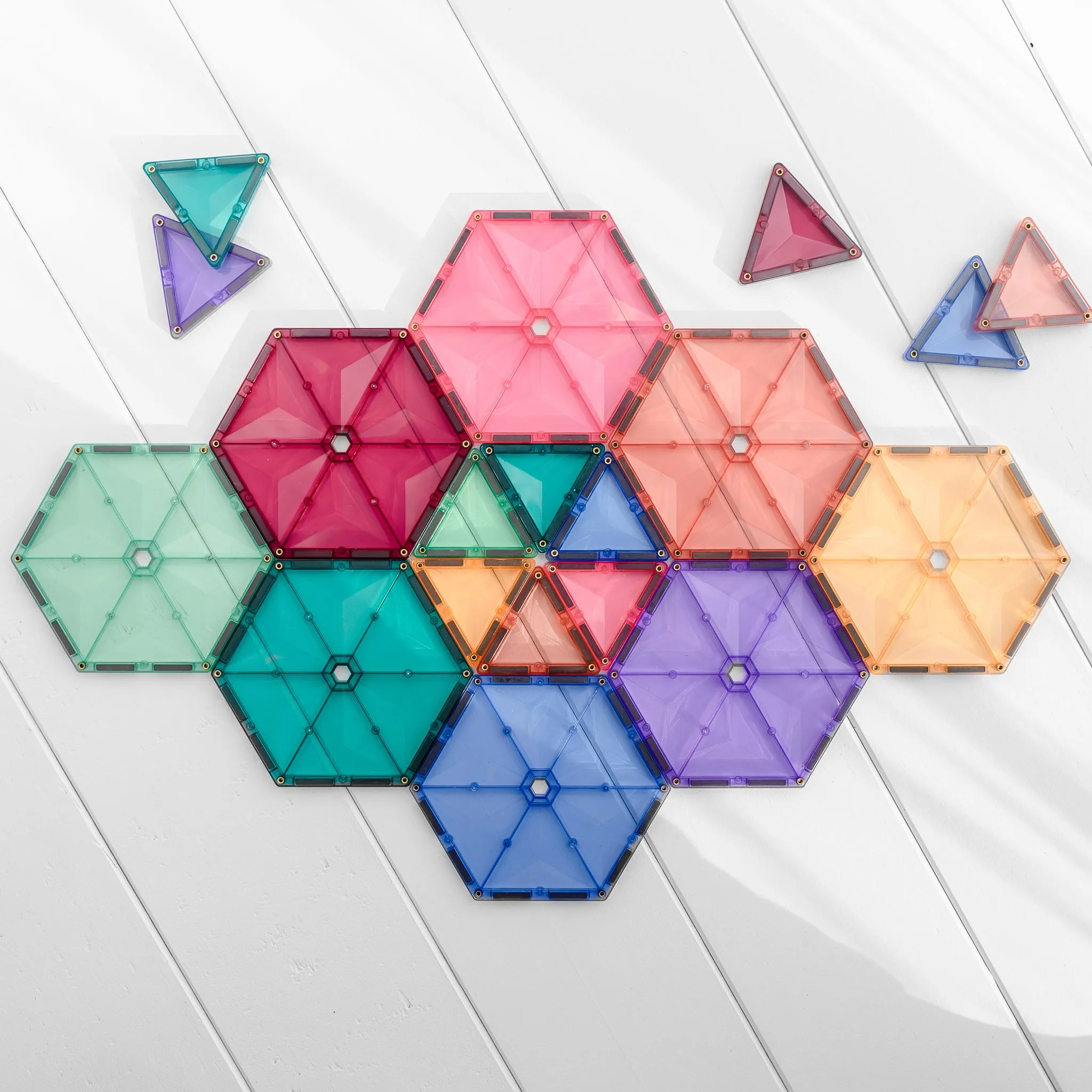 Connetix Tiles - 40 Piece Geometry Pack - Pastel