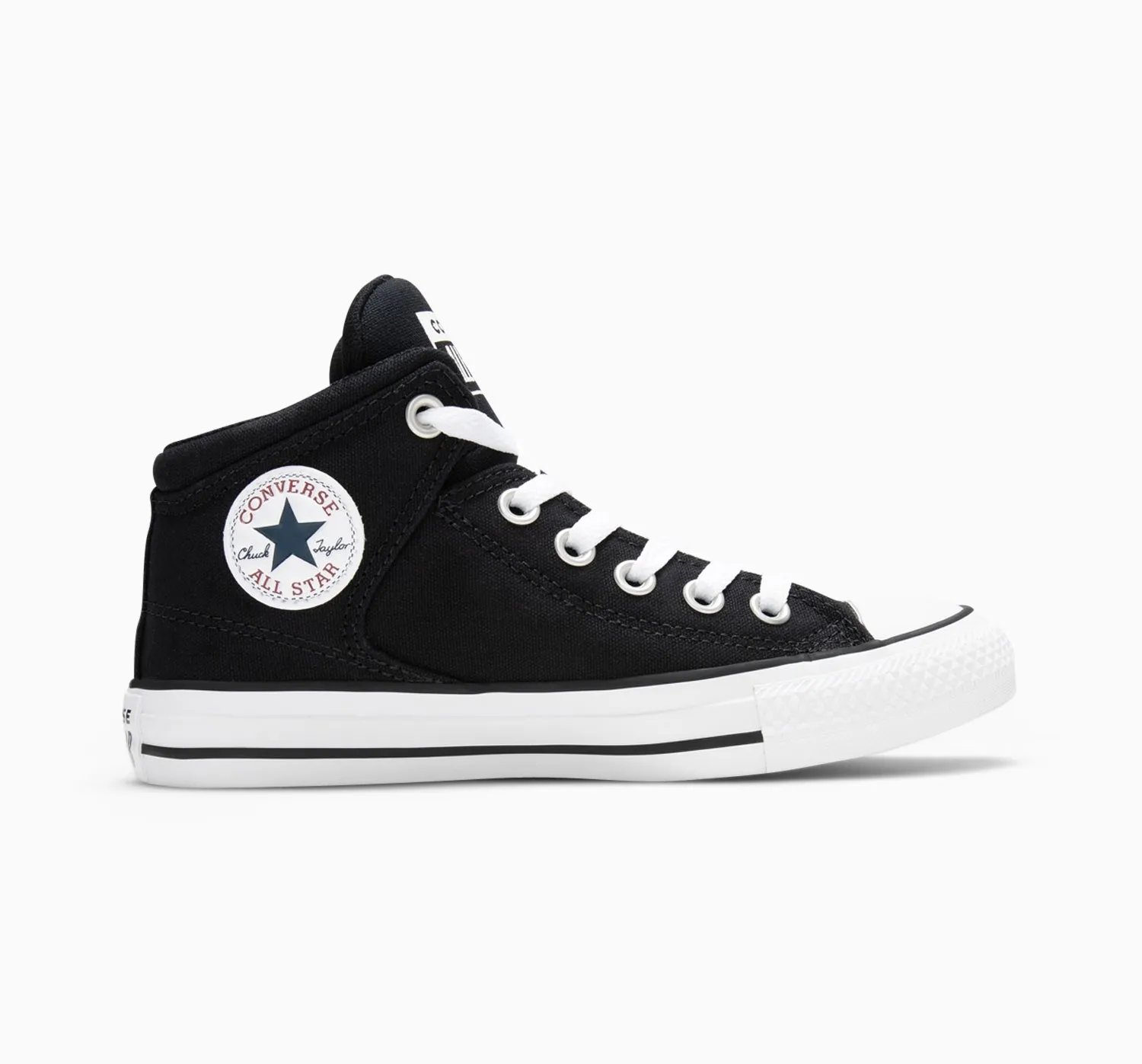 CONVERSE UNISEX HIGH STREET MID BLACK SHOE