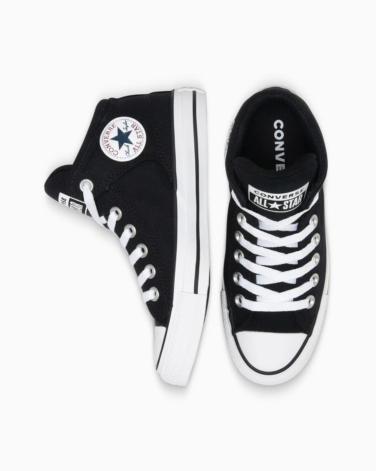 CONVERSE UNISEX HIGH STREET MID BLACK SHOE