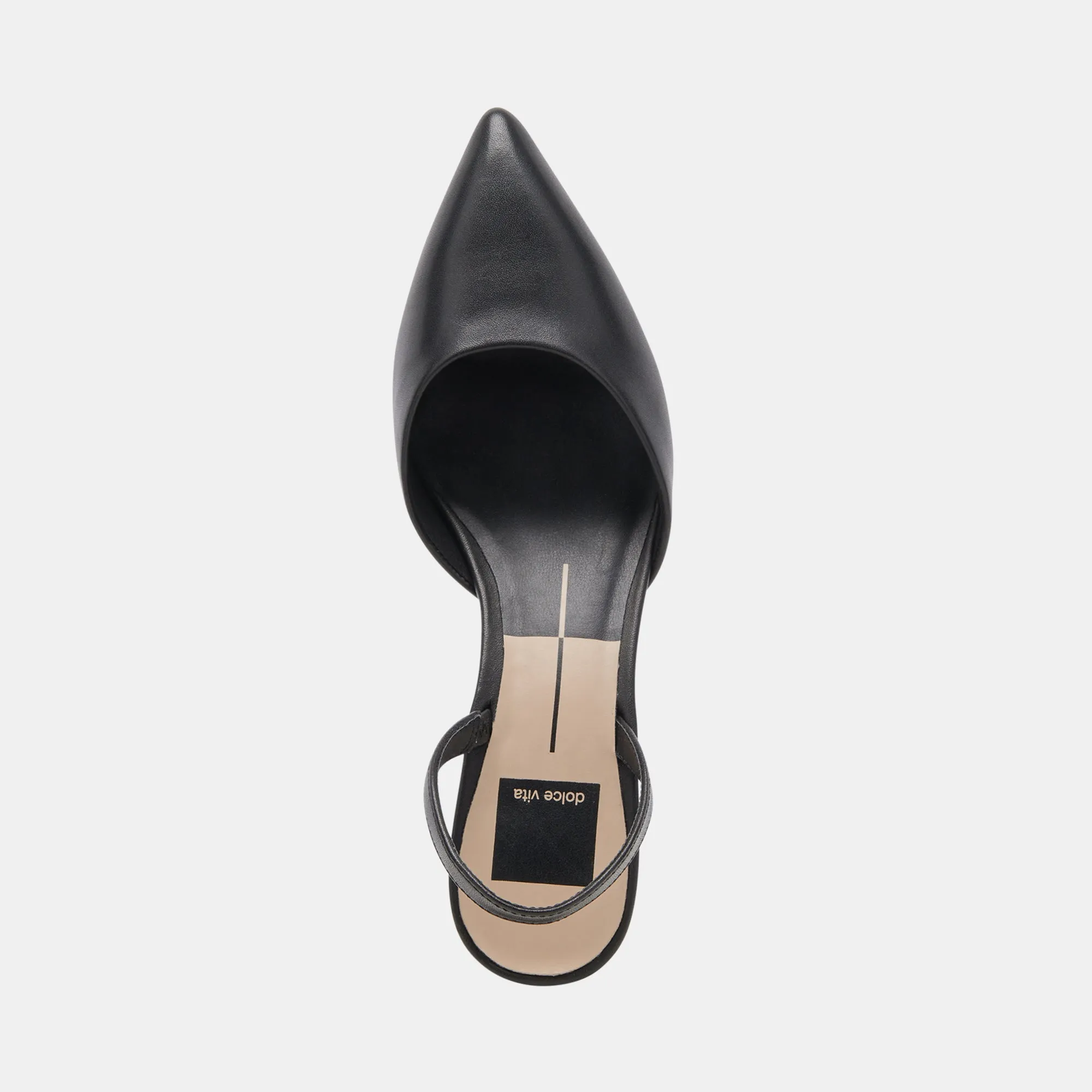 CORSA WIDE HEELS BLACK LEATHER