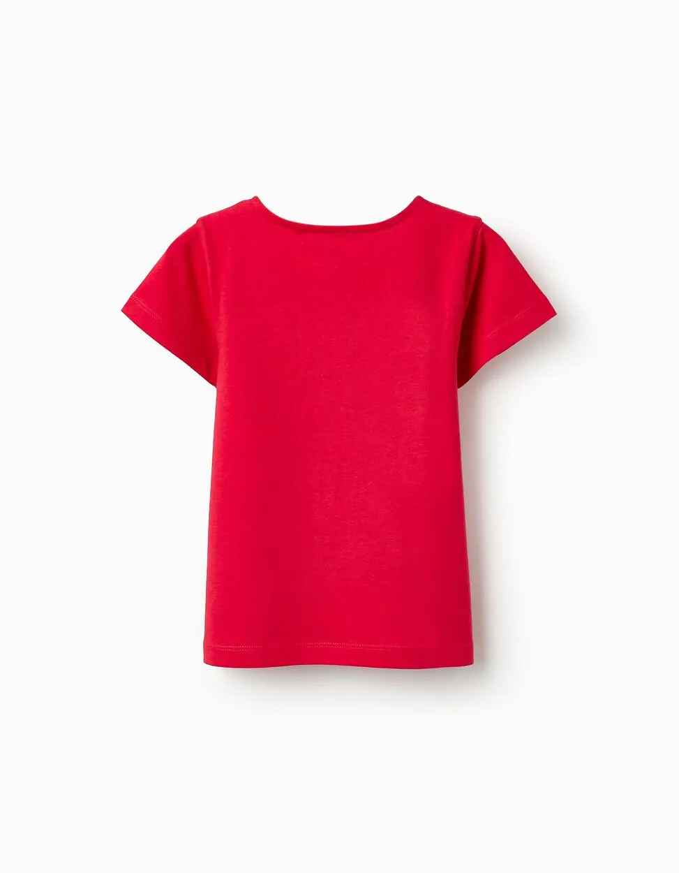 Cotton T-shirt for Girls 'Oh La La', Red