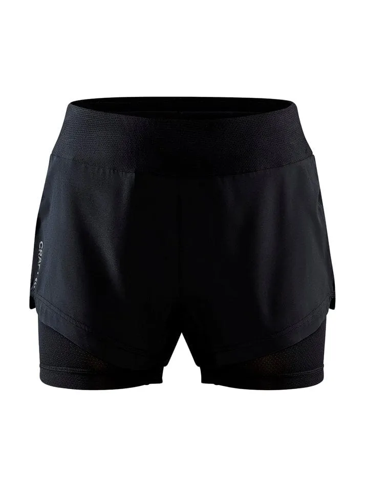 Craft Women's ADV Essence 2-in-1 Shorts Black SS24