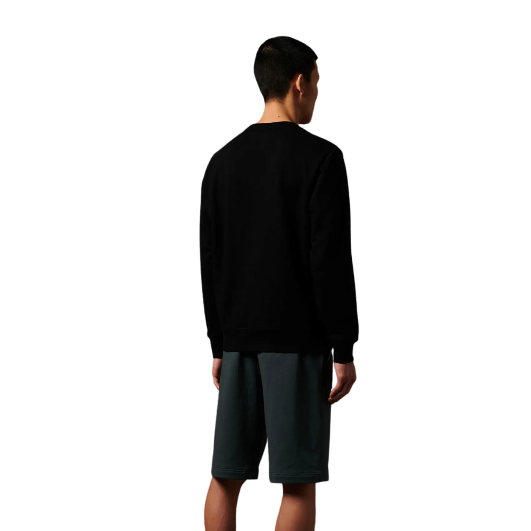 Crew Neck Diagonal - Black