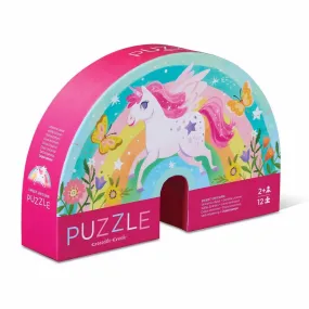 Crocodile Creek Mini Puzzle 12 Piece - Sweet Unicorn