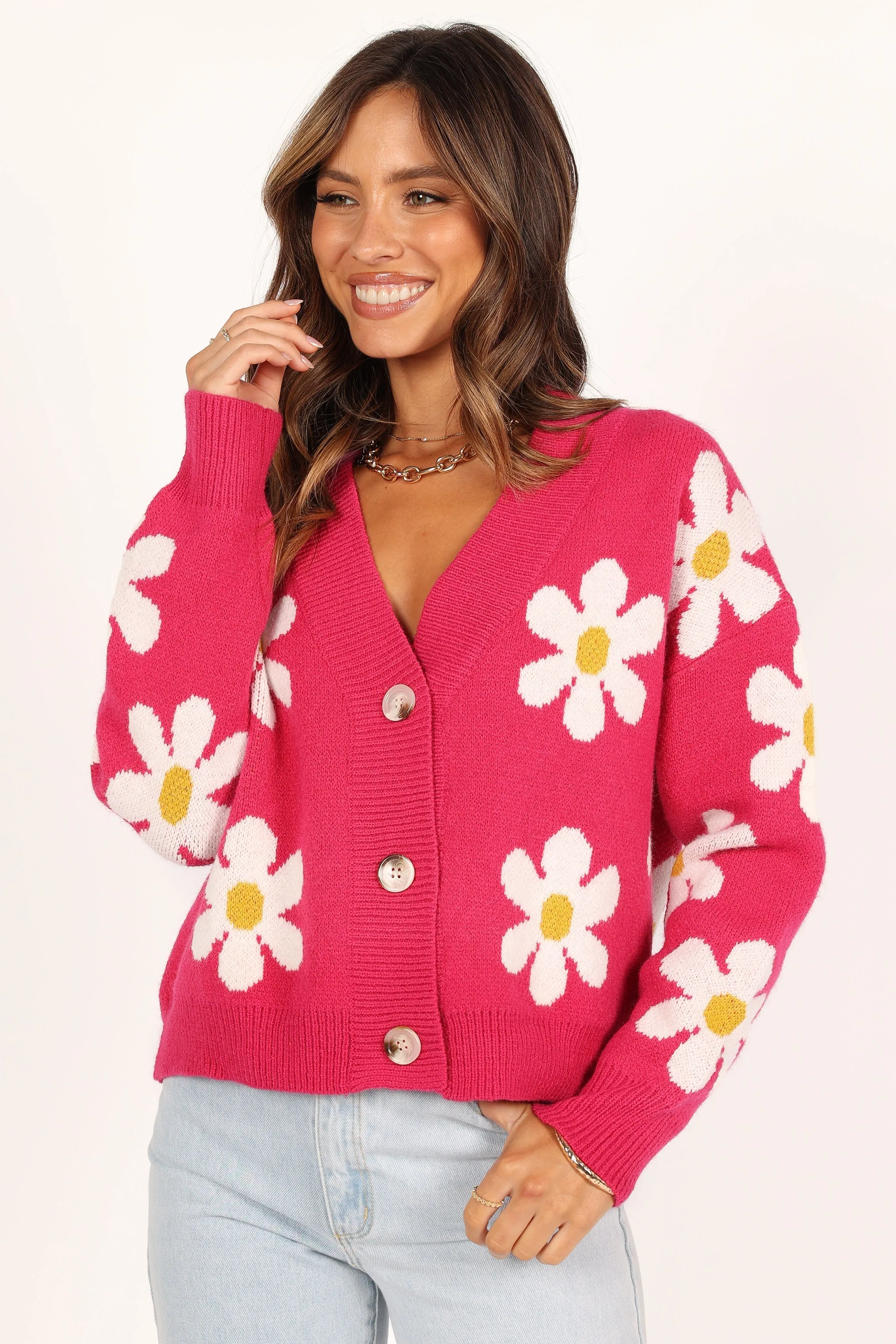 Daisy Cardigan - Orchid