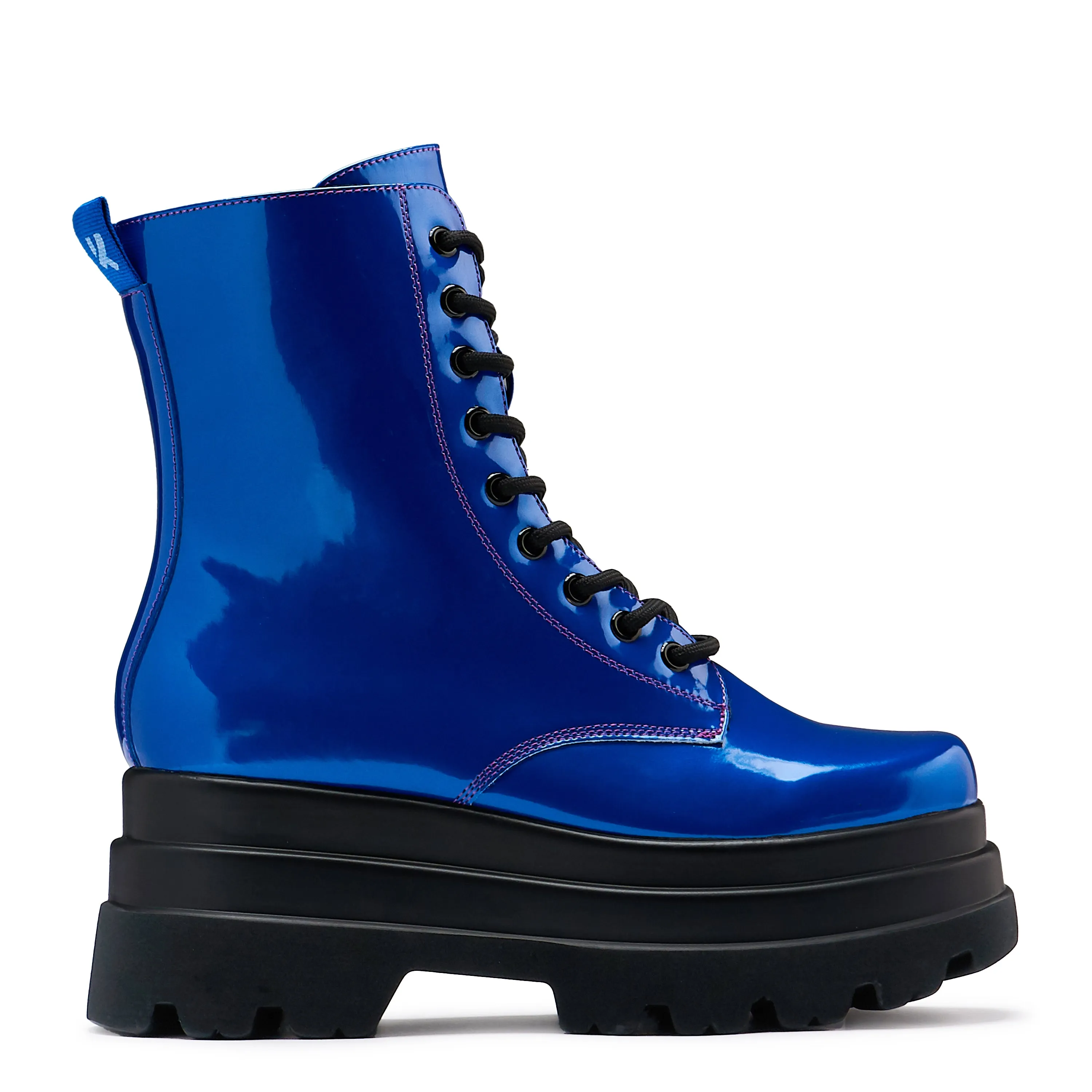 Deathwatch Trident Platform Boots - Cobalt Blue