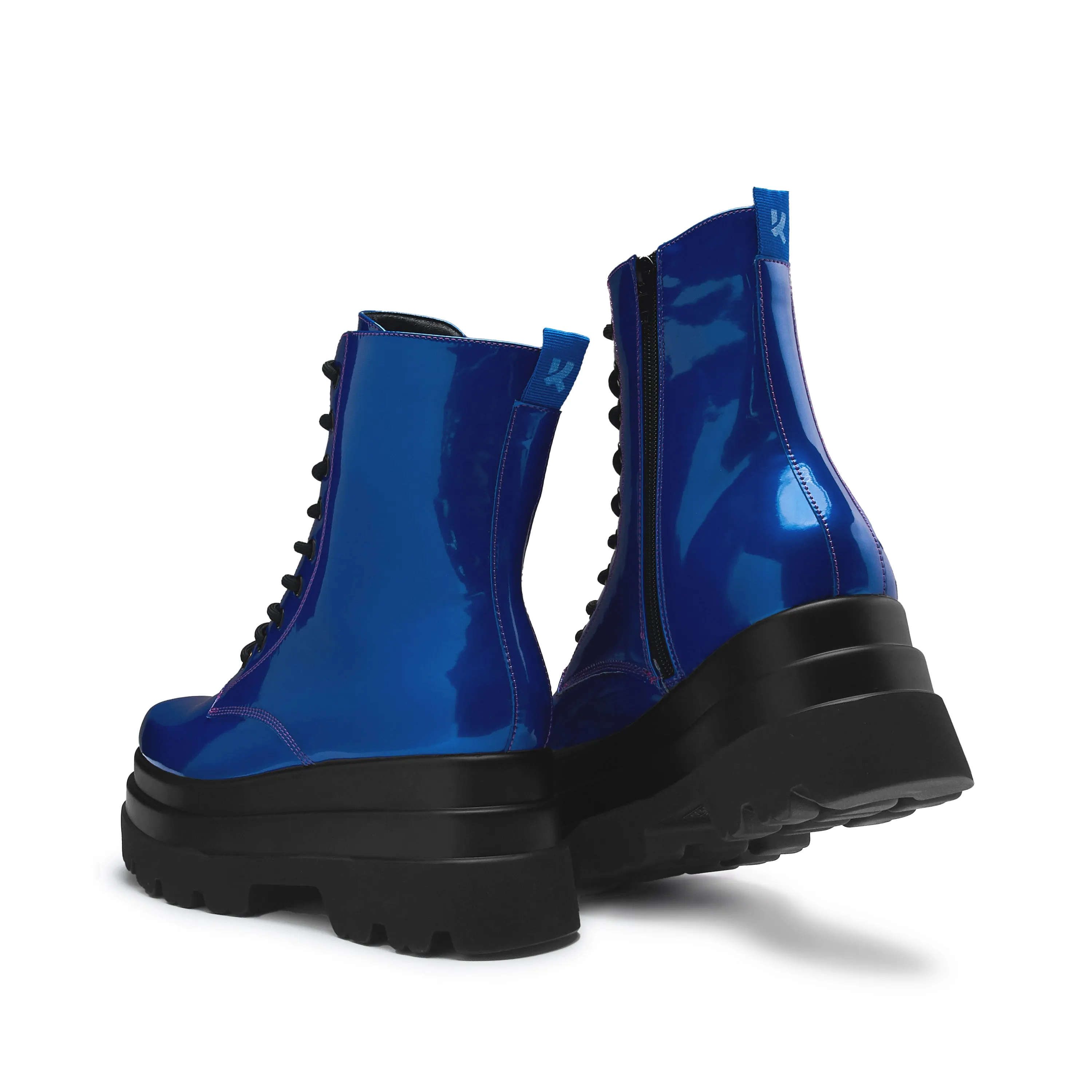 Deathwatch Trident Platform Boots - Cobalt Blue