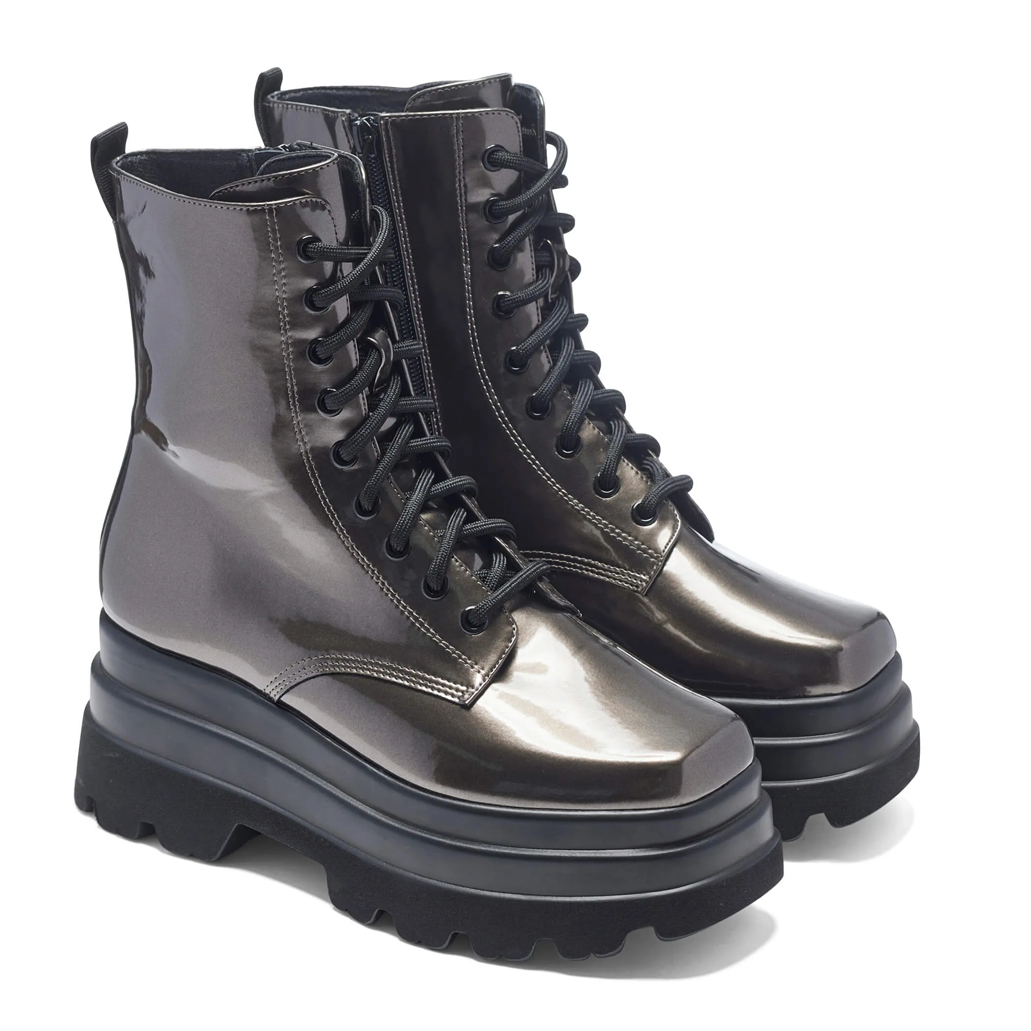 Deathwatch Trident Platform Boots - Static Grey