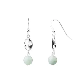 Earring | Hammered | Amazonite