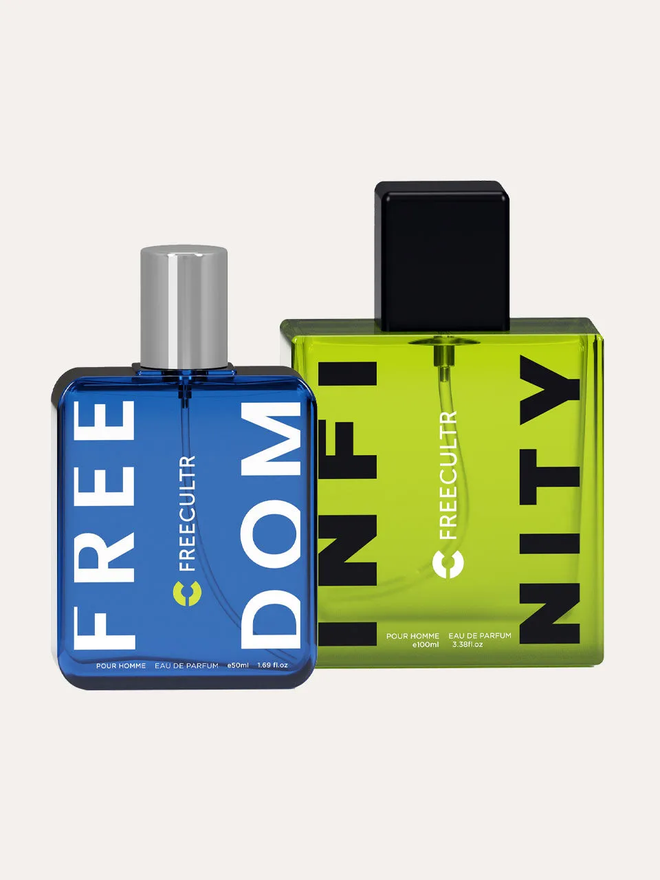 EDP Perfume for Men - Freedom -50 ML & Infinity-100 ML Pack Of 2