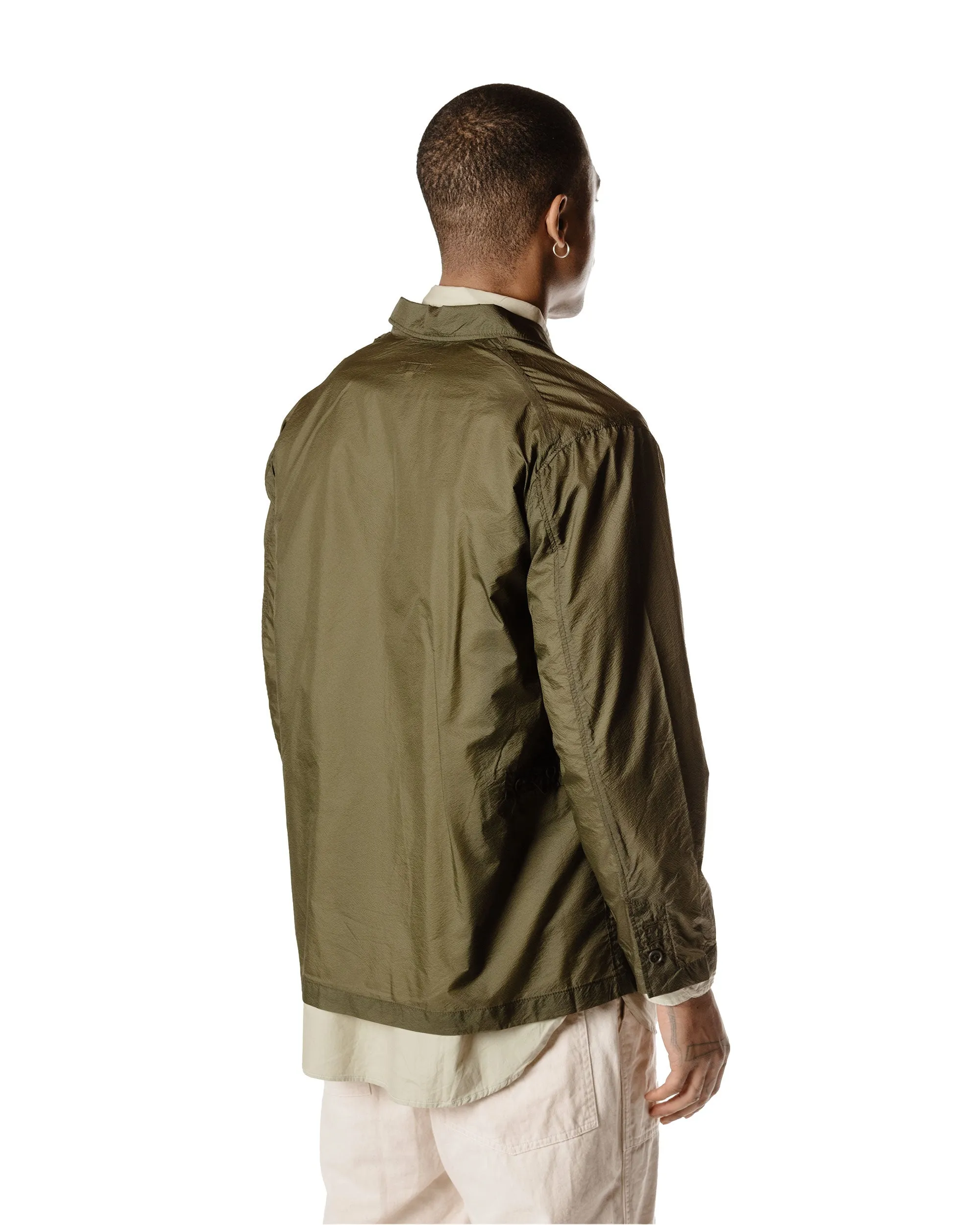 Engineered Garments Loiter Jacket Olive Nylon Micro Ripstop