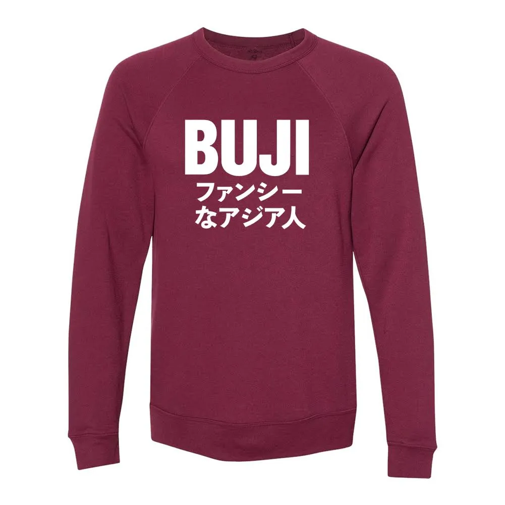 Fancy Asian Maroon Crewneck Sweatshirt