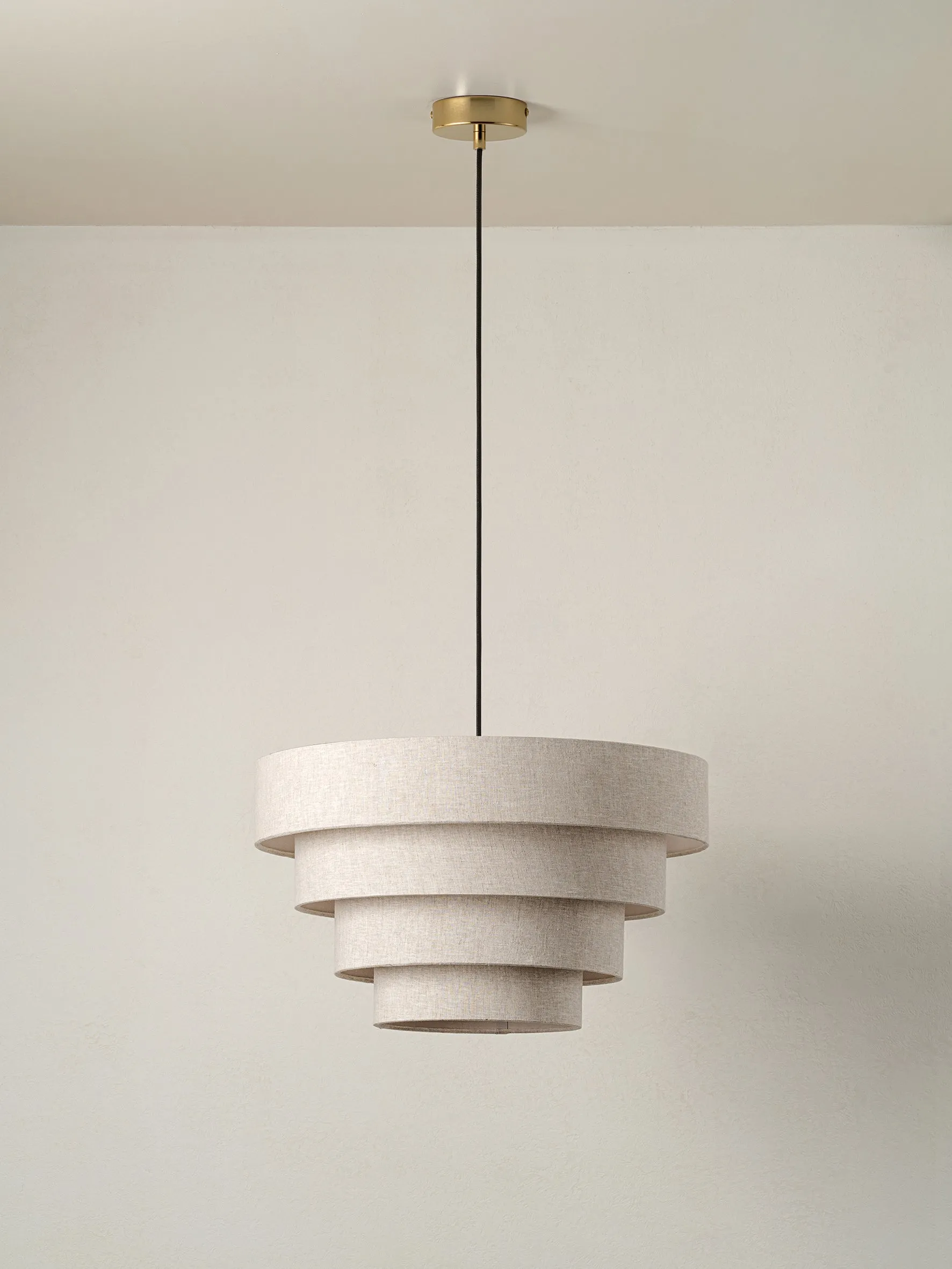 Fia - tiered linen lampshade