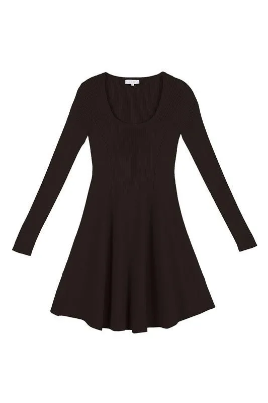 Fit And Flare Knit Dress - FINAL SALE