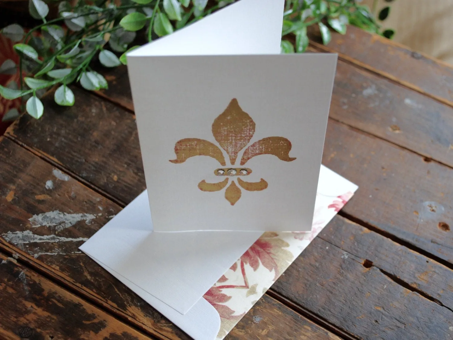 Fleur de Lis Note Cards