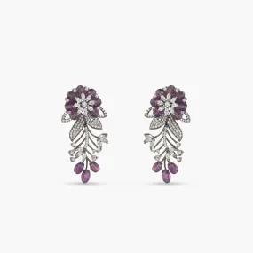 Floral Bloom Classic CZ Earrings