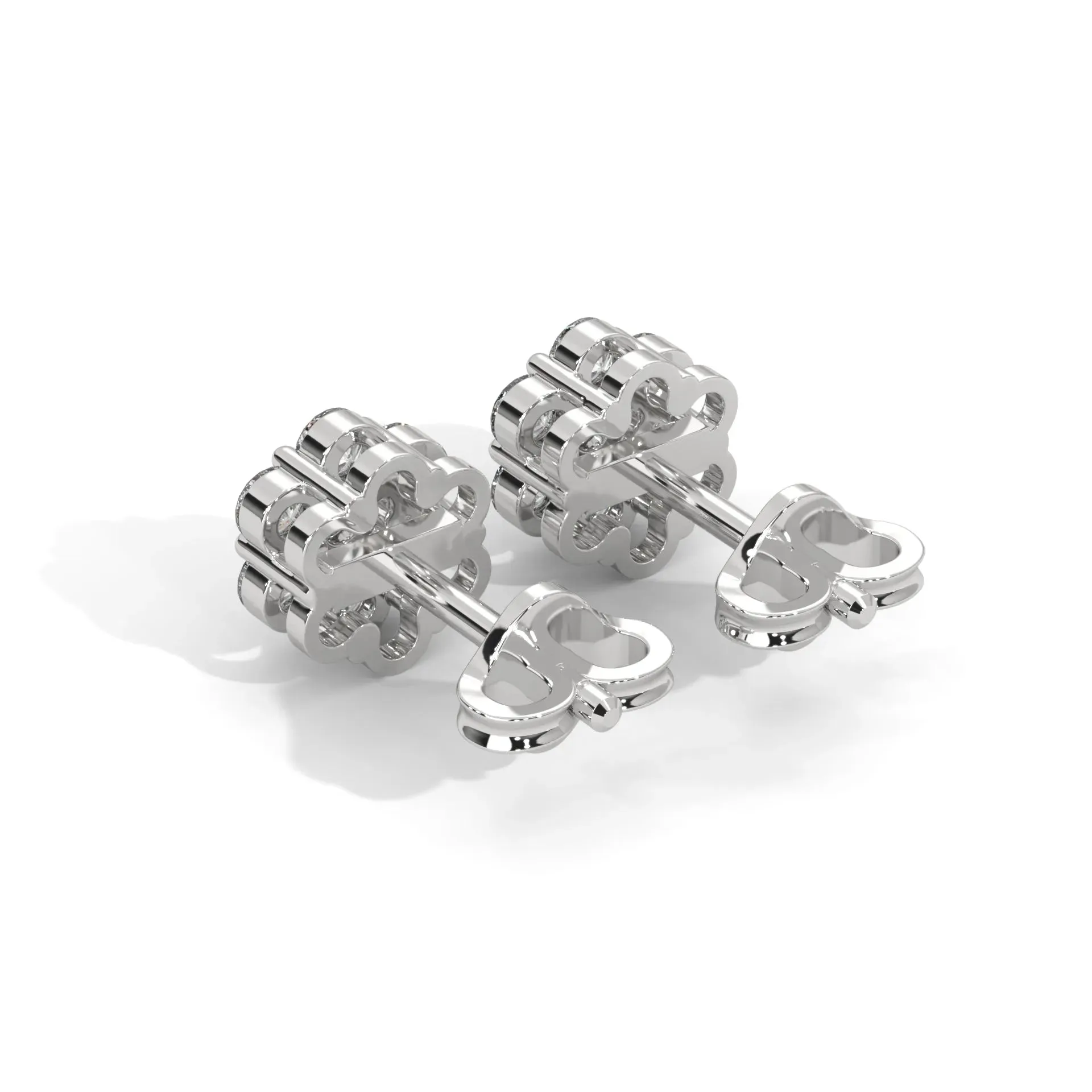 Floral Cluster Diamond Studs