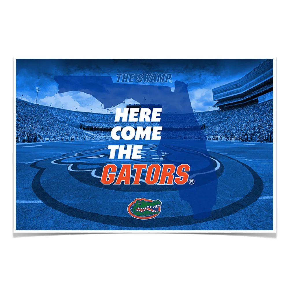 Florida Gators - Here Come the Gators Spurrier Field