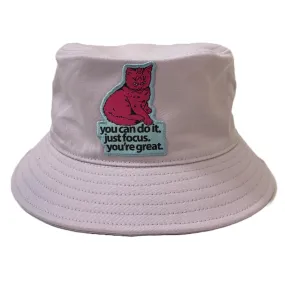 Focus Cat Bucket Hat - Lilac