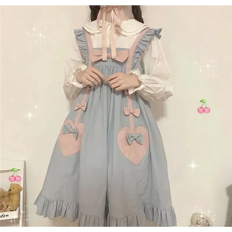 Greylily Pastel Kawaii Princess Pinafore Dress