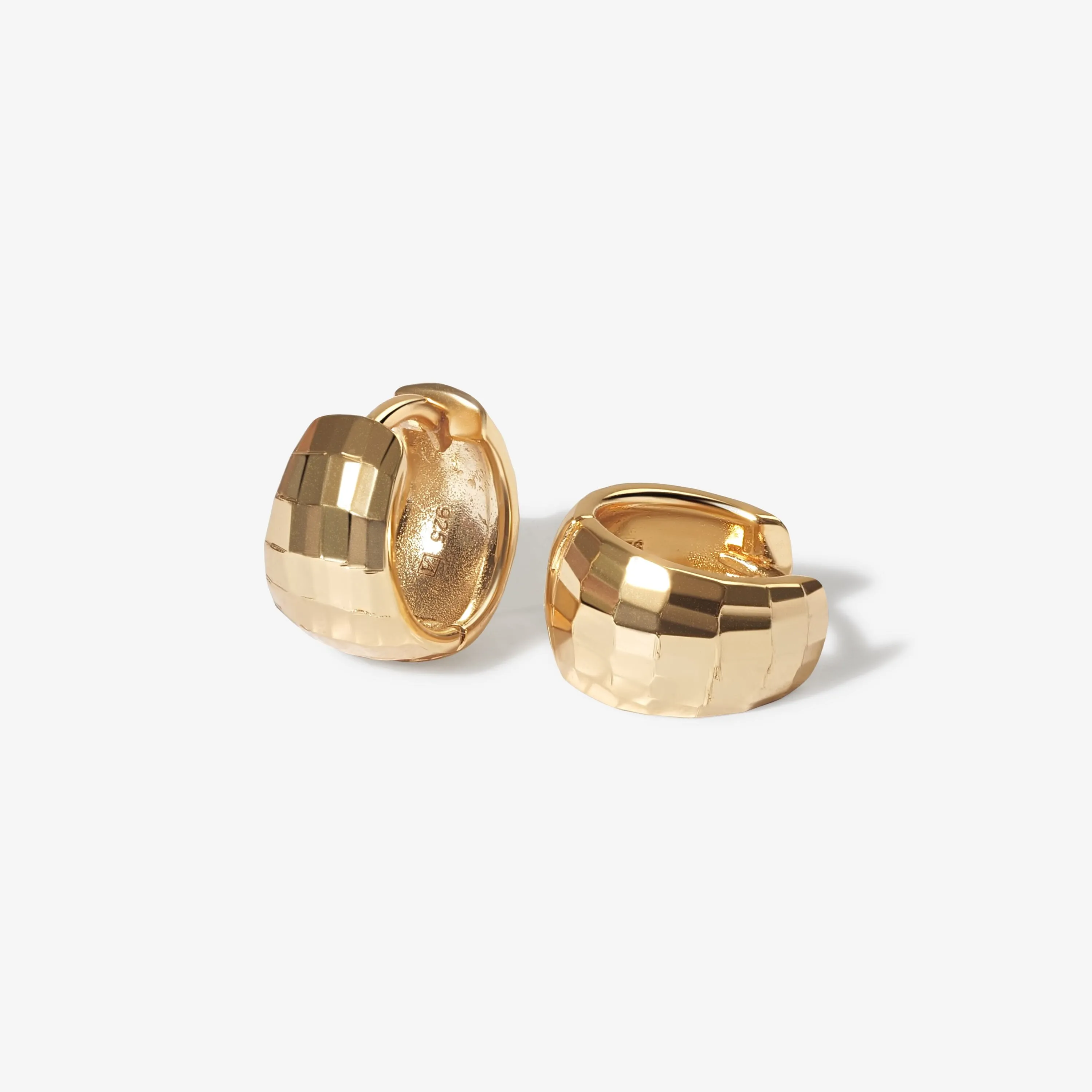 Hector mini disco hoop earrings