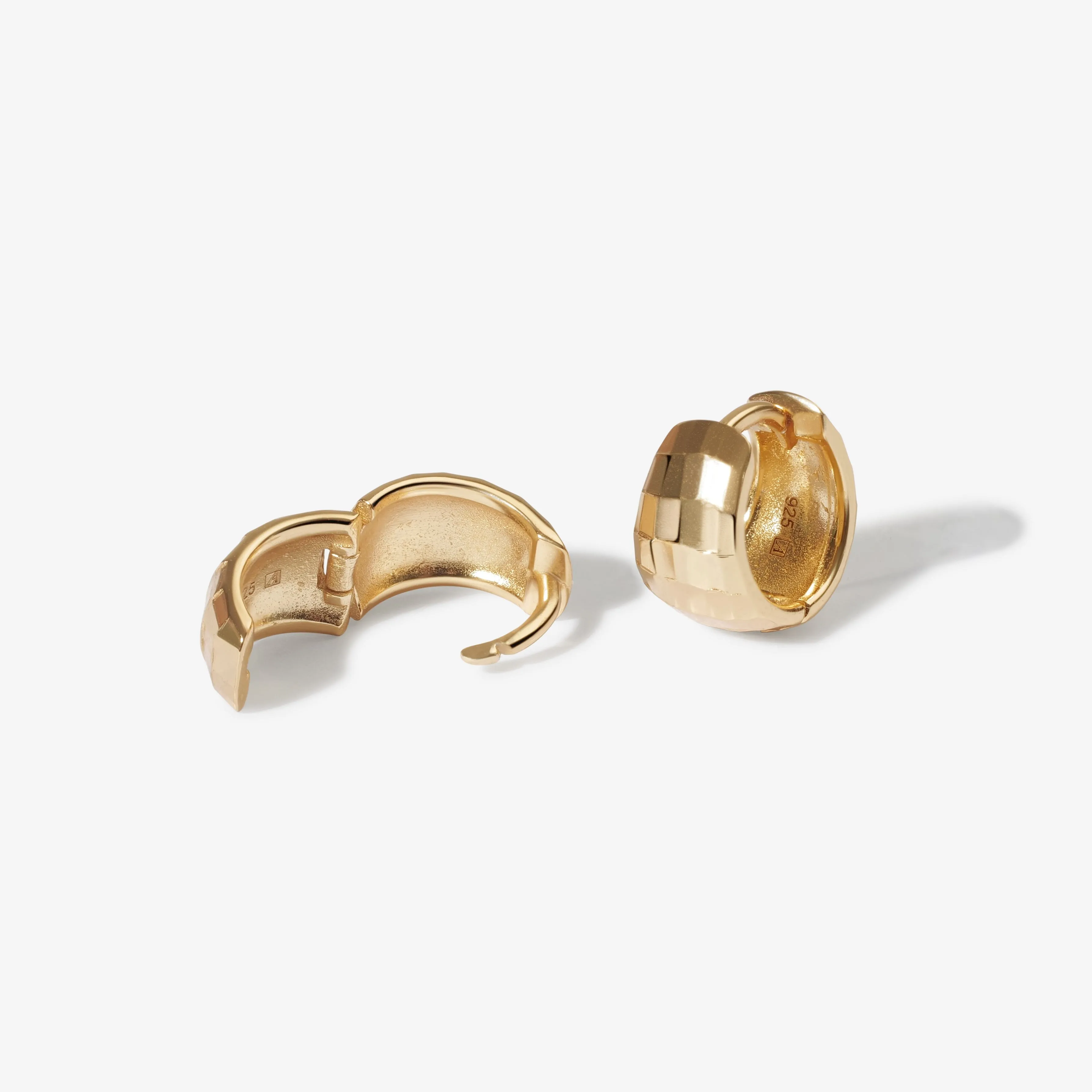 Hector mini disco hoop earrings