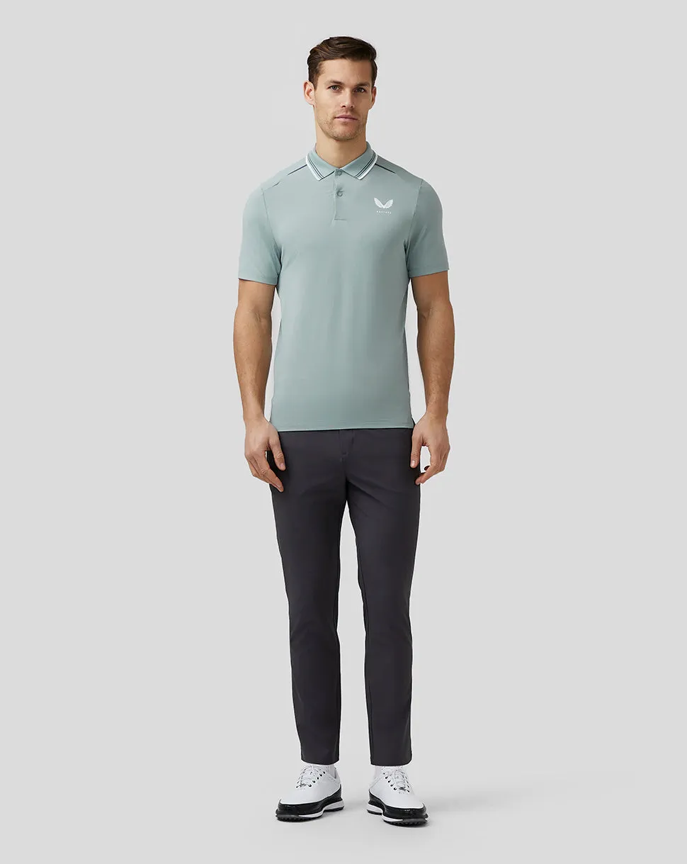 Heren Golf Tech Polo - Steen Blauw